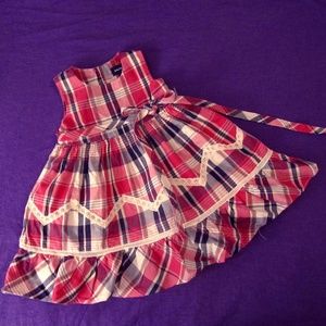 Ralph Lauren Madras Plaid Sun Dress, Bloomers 12M